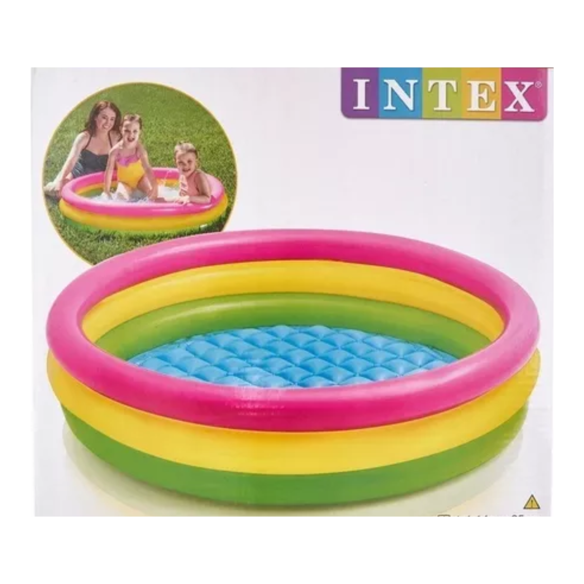 PISCINA INFLABLE ARCOÍRIS KIDS 90 cm