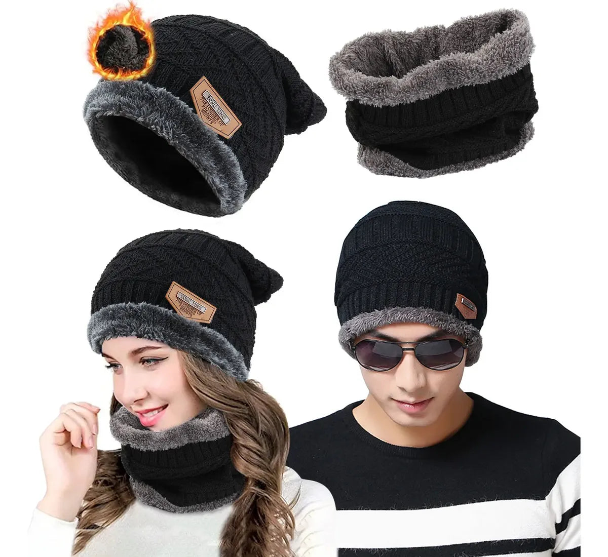 🥶Gorro Invierno Lanacuello Abrazador❄️