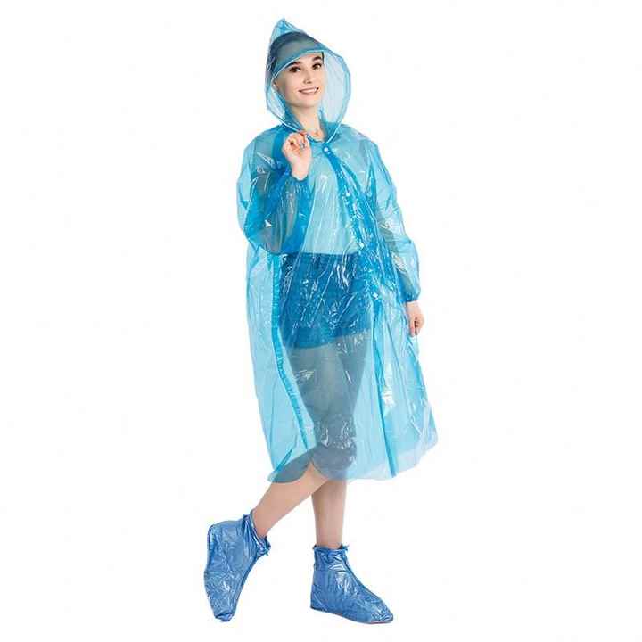 Pack 3 Ponchos Impermeables Gorro Lluvia