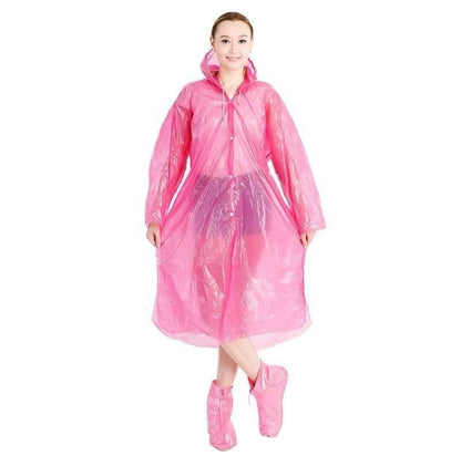 Pack 3 Ponchos Impermeables Gorro Lluvia