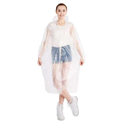 Pack 3 Ponchos Impermeables Gorro Lluvia