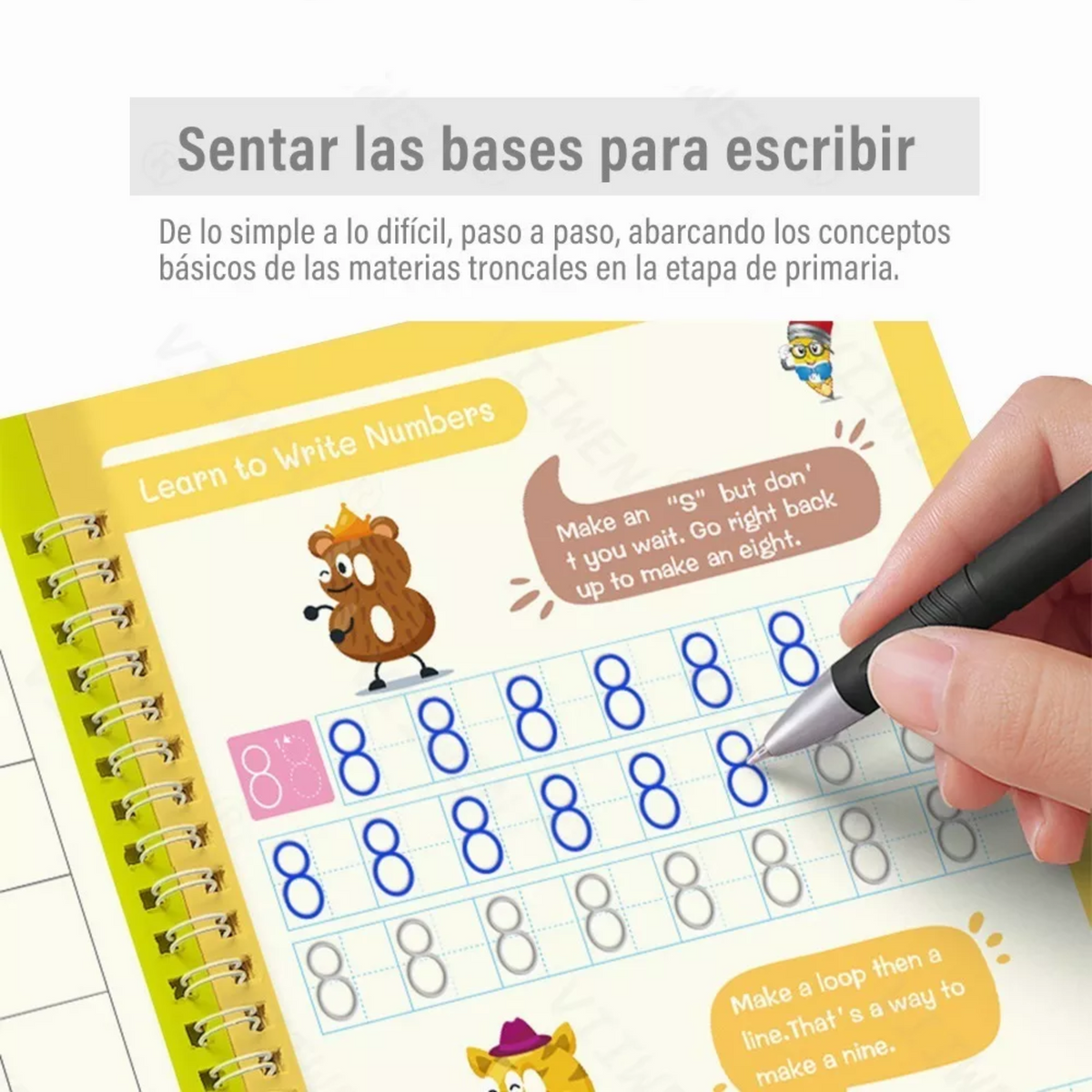 ✍️Set Cuaderno Magic Caligrafia Montessori🧠