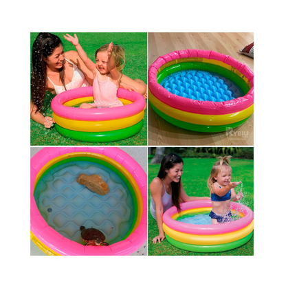PISCINA INFLABLE ARCOÍRIS KIDS 90 cm