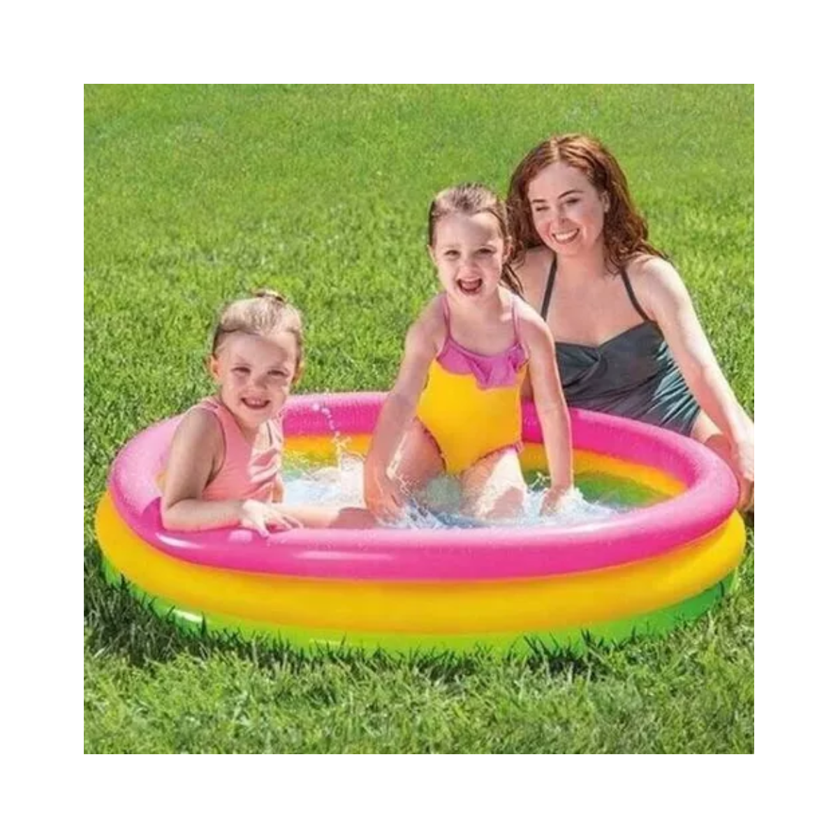 PISCINA INFLABLE ARCOÍRIS KIDS 90 cm