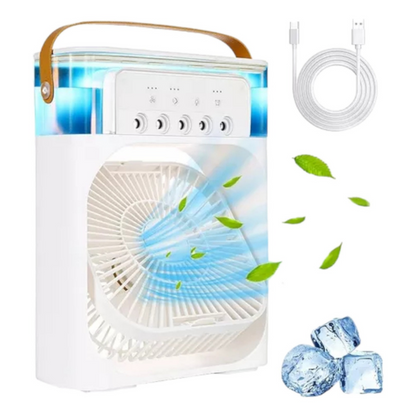 MINI VENTILADOR HUMIDIFICADOR 3 EN 1