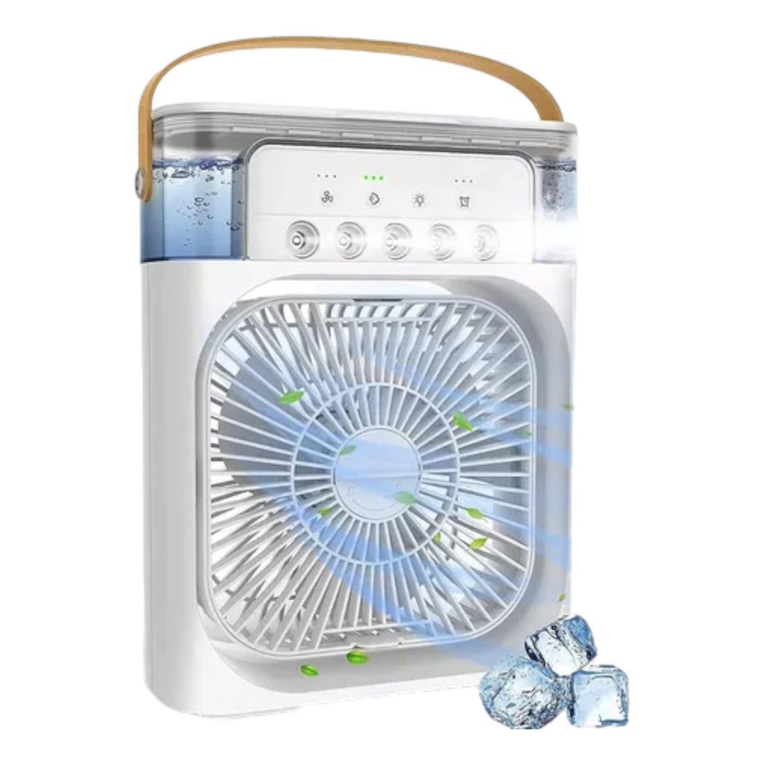 MINI VENTILADOR HUMIDIFICADOR 3 EN 1