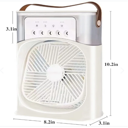 MINI VENTILADOR HUMIDIFICADOR 3 EN 1