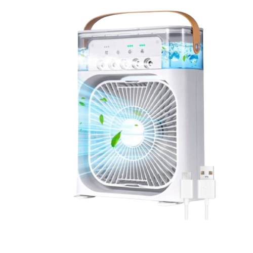 MINI VENTILADOR HUMIDIFICADOR 3 EN 1