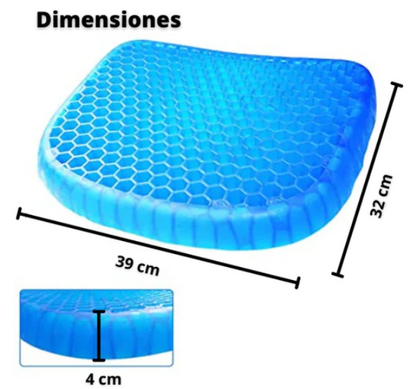 Asiento Lumbar Cojín Gel🥇